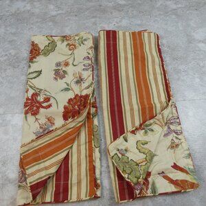 Waverly Pillow Sham King Two Sided Floral Birds Envelope Close